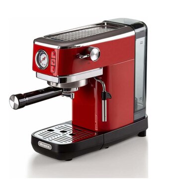 Macchina da caffè espresso metal con manometro 1381 rosso