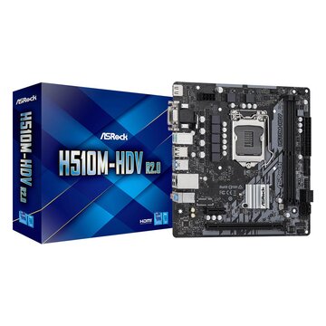 ASRock H510M-HDV R2.0 Intel H510 LGA 1200 Micro ATX