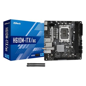 ASRock 1700 H610M-ITX/ac Intel H610 LGA 1700 Micro ITX