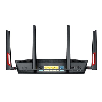 Asus DSL-AC88U Dual-band (2.4 GHz/5 GHz) Gigabit Ethernet Nero, Rosso router wireless