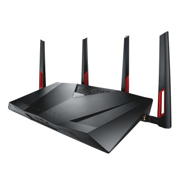 Asus DSL-AC88U Dual-band (2.4 GHz/5 GHz) Gigabit Ethernet Nero, Rosso router wireless