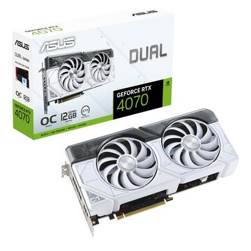 Dual -rtx4070-o12g-white nvidia geforce rtx 4070 12 gb gddr6x