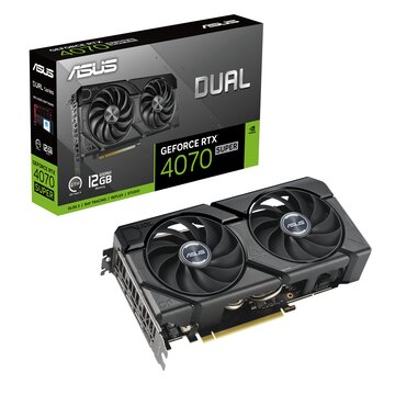 Asus Dual -RTX4070S-12G-EVO NVIDIA GeForce RTX 4070 SUPER 12 GB GDDR6X