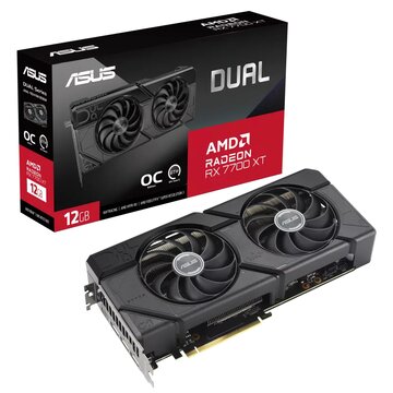 Dual -rx7700xt-o12g amd radeon rx 7700 xt 12 gb gddr6