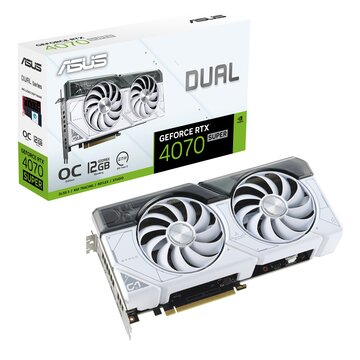 Asus GeForce Dual RTX 4070 Super White Edition 12GB GDDR6X DLSS3 HDMI/3*DP PCi Ex 4.0 16x