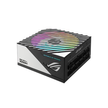 Rog loki sfx-l 1000w platinum 24-pin atx nero, argento