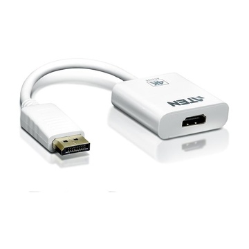 ATEN DisplayPort/HDMI DisplayPort Male HDMI Type A Female Bianco