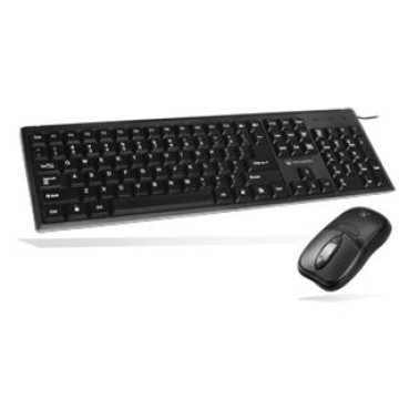 Keyboard combo kit usb qwerty nero ottico