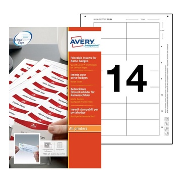 AVERY 7537 Etichetta per stampante non adesiva