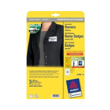 L4785-20 etichetta per stampante bianco