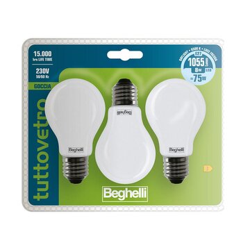 BEGHELLI 56382BL Lampadina a risparmio energetico 8 W E27 E