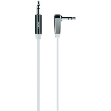 Belkin 3.5mm flat 90 degree aux 0,9m white