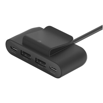 Boostchaghe usb a 4 porte 2x usb-c / 2x usb-a nero