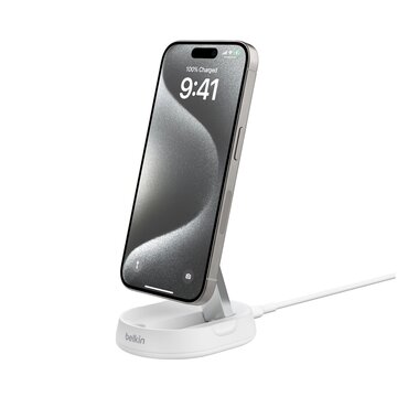 Boostcharge pro smartphone bianco ac carica wireless ricarica rapida interno