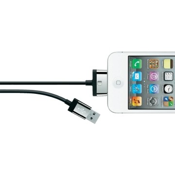 Belkin Caricabatterie USB A/Apple 30-p 2 m Nero
