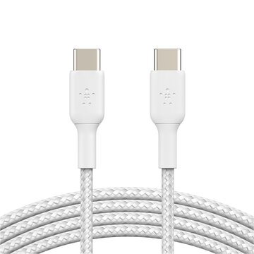 Belkin Cavo Intrecciato Pvc Usb-C To Usb-C 1m - Bianco