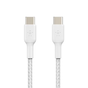 Belkin Cavo Intrecciato Pvc Usb-C To Usb-C 2m Twin Pack - Bianco