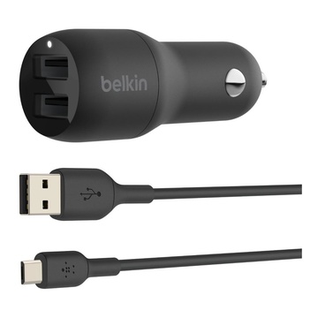 Belkin CCE002BT1MBK Caricabatterie per dispositivi mobili Nero Auto