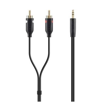 Belkin F3Y116BT2M cavo audio 2 m 2 x RCA 3.5mm Nero