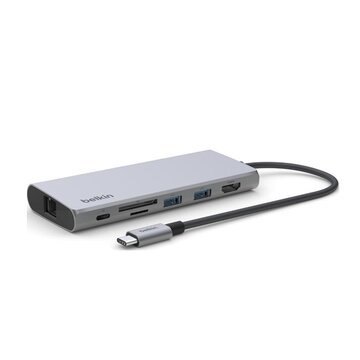 Inc009btsgy hub di interfaccia usb tipo-c 10000 mbit/s argento