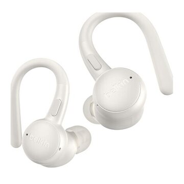 Belkin SoundForm ActiveFit Auricolare Con cavo e senza cavo A clip Musica e Chiamate USB tipo-C Bluetooth Bianco