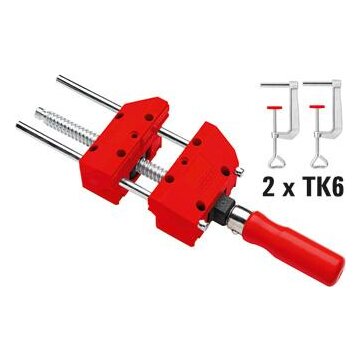 Bessey S10-ST Morsa a molla 10 cm Rosso