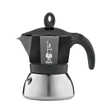 Bialetti Moka Induktion 1,4 L Nero, Argento