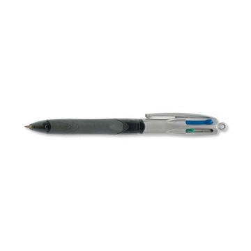Bic 4 Colours Grip PRO Nero, Blu, Verde, Rosso Clip-on retractable ballpoint pen Medio 12 pezzo(i)