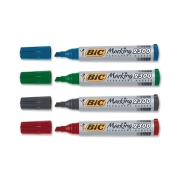 Bic 8209222 Marcatore permanente Multi Punta smussata 4 pezzi