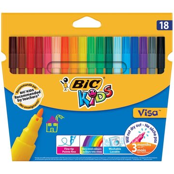 Bic 888681 marcatore Colori assortiti 18 pz