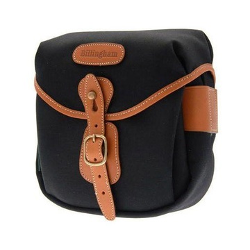 Billingham Hadley Digital Tela Nero/Bordi Cuoio marrone chiaro + finiture ottone