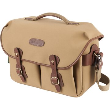 Borsa hadley one tela khaki/bordi cuoio marrone chiaro