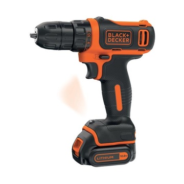 Black & Decker BDCDD12K Senza chiave Nero, Arancione