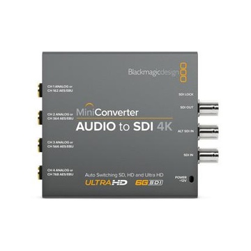 Blackmagic Design Mini Converter Audio to SDI 4K Convertitore video attivo