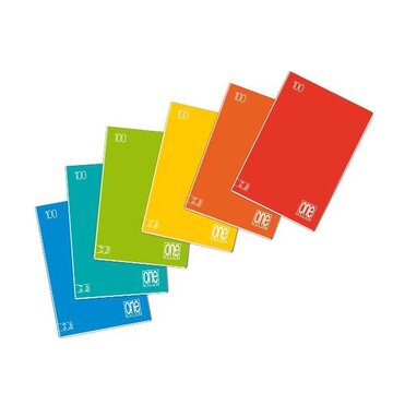 One color maxi quaderno per scrivere a4 25 fogli multicolore