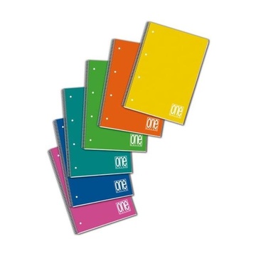 One color quaderno per scrivere 80 fogli multicolore a4