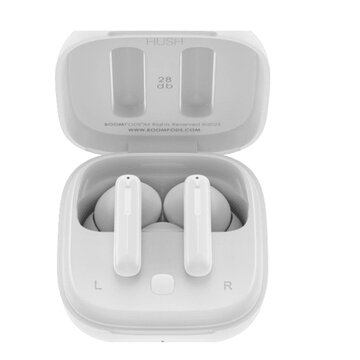 Bassline hush anc auricolare true wireless stereo (tws) in-ear musica e chiamate bluetooth bianco