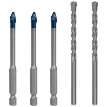 Expert hex-9 hardceramic set di punte per trapano 5 pz