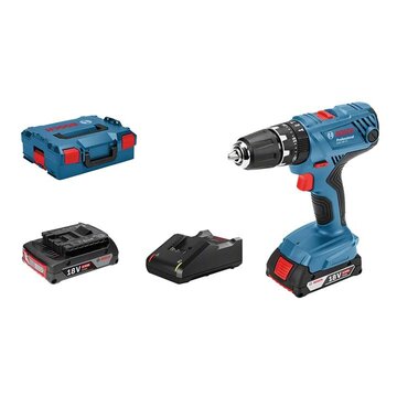 Bosch GSB 18V-21 Professional 1800 Giri/min Senza chiave 1,2 kg Nero, Blu, Rosso