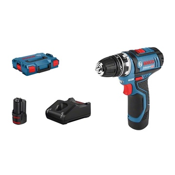 Bosch GSR 12V-15 FC Flex Professional 1300 Giri/min Senza chiave 600 g Nero, Blu