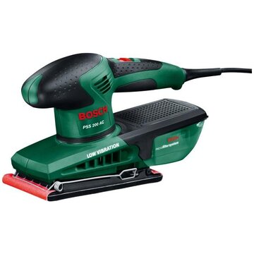 Bosch PSS 200 AC Levigatrice Orbitale 24000 OPM 200 W Nero, Verde