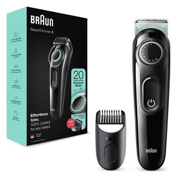 Sotel  Braun BeardTrimmer Regolabarba 3 BT3321, Regolabarba Uomo,  Tagliacapelli, Per Viso, Capelli