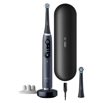 Braun Oral-B iO Spazzolino Elettrico Ricaricabile 9S Nero, 2 Testine, 1 Custodia Da Viaggio Ricaricabile