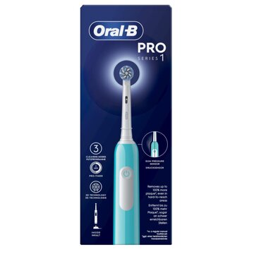 Braun Oral-B Pro 1 Sensitive Clean Adulto Spazzolino rotante-oscillante Blu