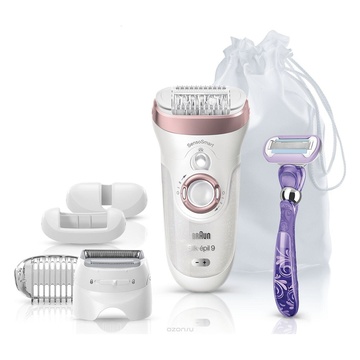 Braun Silk-épil 9 SensoSmart 9/870 Rosa, Bianco 40 pinzette