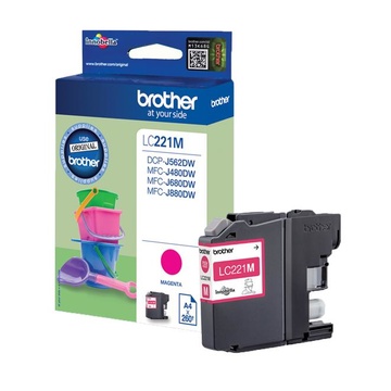 Brother LC-221M cartuccia d'inchiostro Original Magenta 1 pezzo(i)