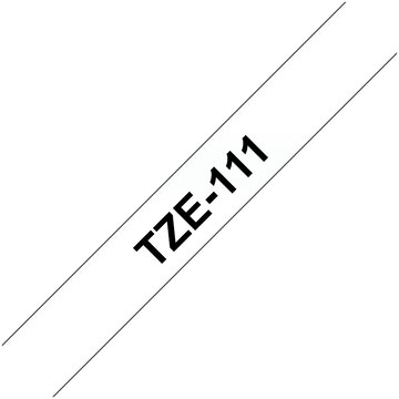 Brother TZE-111 in colore/Nero 6 mm