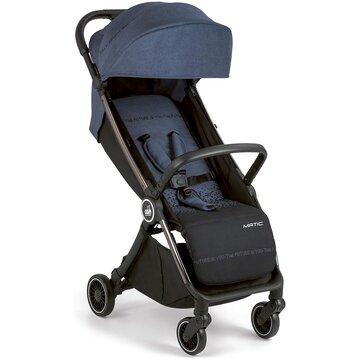 Passeggino 4 ruote 0 - 15 kg matic blu e nero