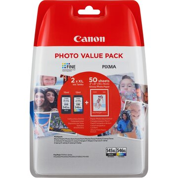 Pg-545 xl / cl-546 xl photo value pack gp-501 50 sh.