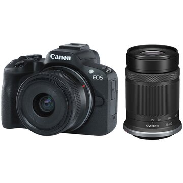 Canon EOS R50 + RF-S 18-45mm f/4.5-6.3 IS STM + RF-S 55-210mm f/5-7.1 IS STM